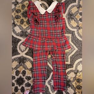 Janie and Jack Tartan girl outfit